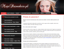 Tablet Screenshot of mojepaznokcie.pl